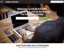 Tablet Screenshot of gigblasters.com